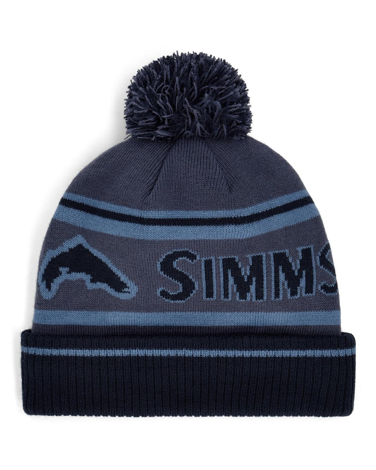 Simms Tip-Up Pom Beanie - Huckleberry
