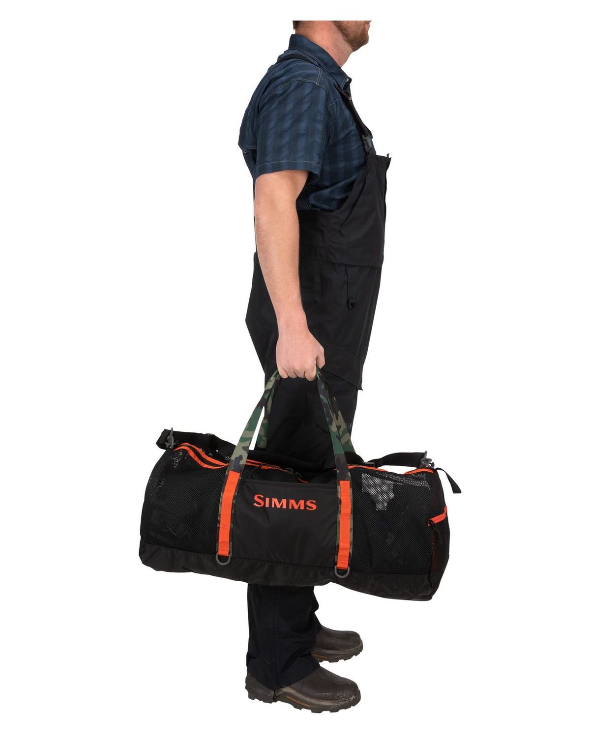 Simms Challenger Mesh Duffel 60L - Black