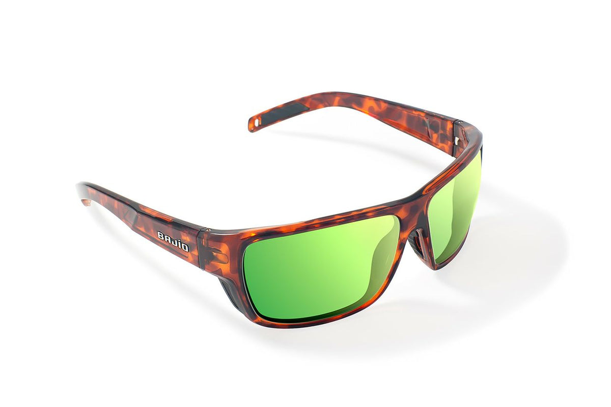 Bajio Rigolets - Polycarbonate - Brown Tort Gloss Green Mirror