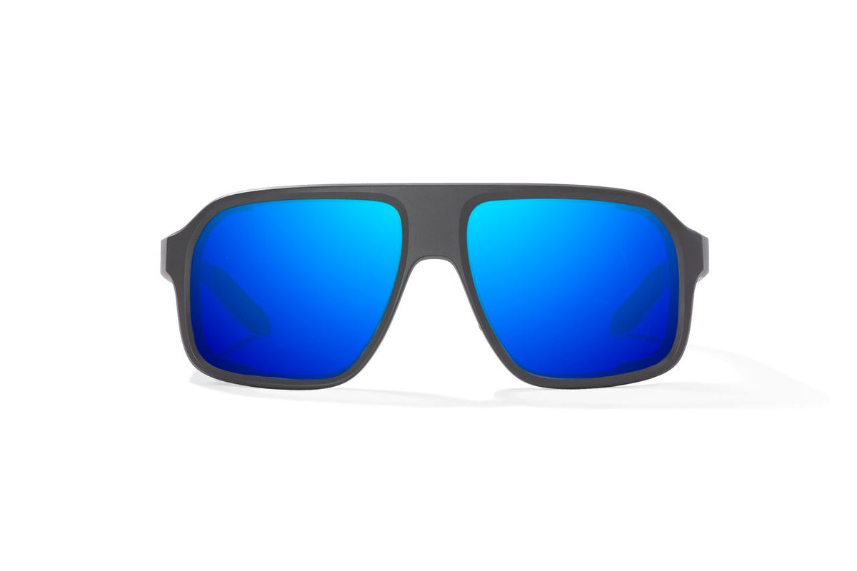 Bajio Cocho - Glass - Graphite Black Blue Mirror