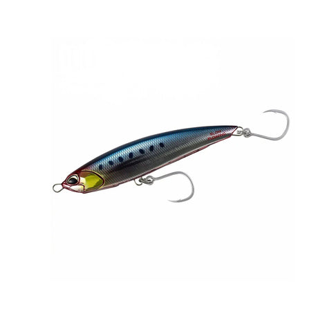 DUO Rough Trail Aomasa 188SF är ett japanskt fiskbete, blå-silver kropp, svarta prickar, gula ögon, två krokar.