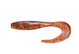 RenzStein RenzTail Perch jigg 22cm, 8g, 5-pack i orange glitter för abborrefiske, fiskformad kropp och lång svans.
