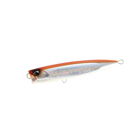 DUO Rough Trail Bubbly 135F Sight Orange GB ytbetesfisk med orange huvud, stora ögon och metallisk kropp för kustfiske.