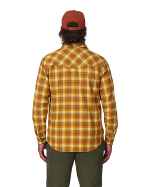 Simms Gallatin Flannel Shirt - Kennebec Plaid: Sandbar
