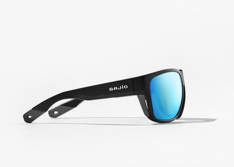Bajio Las Rocas - Glass - Black Matte Blue Mirror