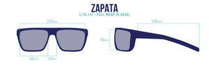 Bajio Zapata - Glass - Matte Black Green Mirror
